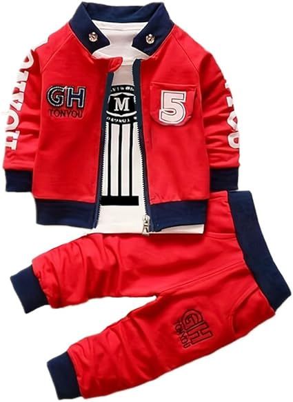 Baby Boy's Clothing Sets Jacket + T-Shirt + Pants Three-Piece Newborn Sportswear outfit clothes