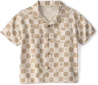 OshKosh B'Gosh Boys Short Sleeve Woven Buttonfront Shirt