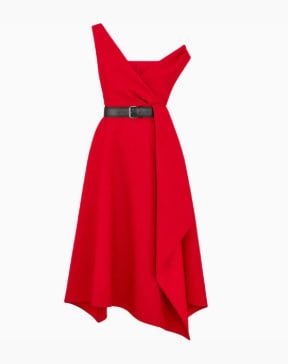 Dior Sleeveless Dress Women's Red